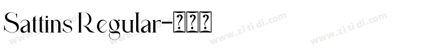 Sattins Regular字体转换